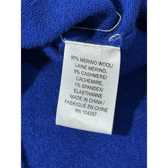 Milly Sweater Black Leopard Face Long Sleeve SZ S Cashmere Wool Oversized - Picture 5 of 7